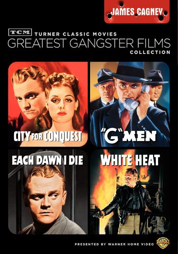 TCM Greatest Classic Film Collection: Gangsters - James Cagney (White Heat / City for Conquest / Each Dawn I Die / G Men) cover
