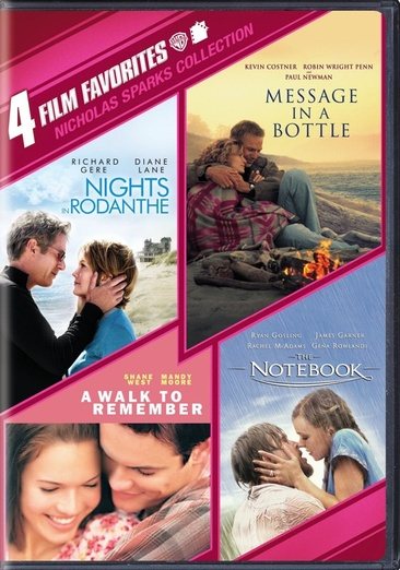 4 Film Favorites: Nicholas Sparks (Message in a Bottle, Nights in Rodanthe, The Notebook, A Walk to Remember) cover