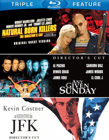 Natural Born Killers / Any Given Sunday / JFK (Triple Feature) [Blu-ray] cover