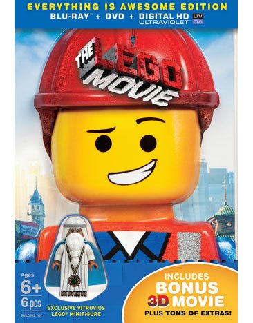 Lego Movie, The (EVERYTHING IS AWESOME EDITION) (Blu-ray + DVD + UltraViolet Combo Pack + Exclusive Minifigure + Exclusive Content + Bonus Blu-ray 3D) [3D Blu-ray]