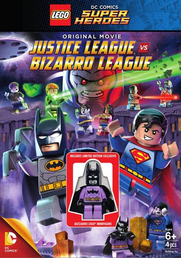 LEGO: DC Comics Super Heroes: Justice League vs. Bizarro League (DVD) (with Figurine) cover