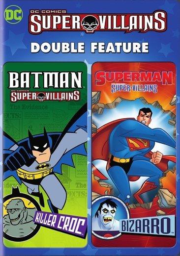 DC Super Villains Double Feature: Batman: Killer Croc/Superman: Bizarro [Region 1] cover