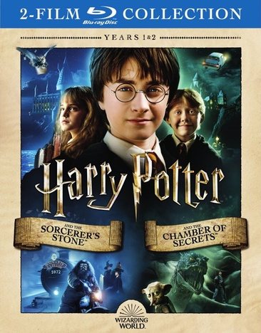 Harry Potter Double Feature: Harry Potter and the Sorcerer's Stone / Harry Potter and the Chamber of Secrets [Blu-ray] cover
