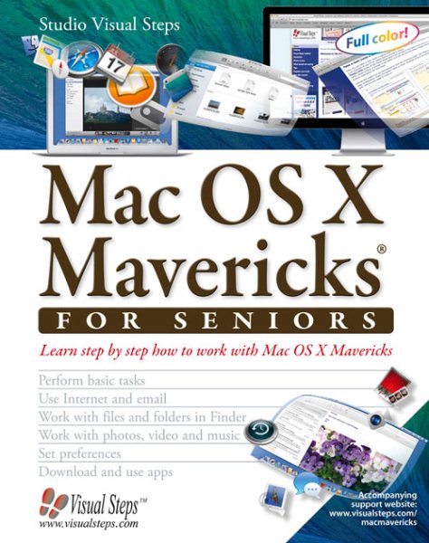 Mac OS X Mavericks for Seniors: Learn Step by Step How to Work with Mac OS X Mavericks (Computer Books for Seniors series) cover