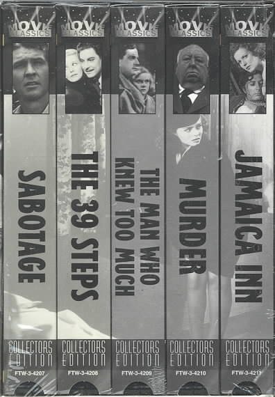 Alfred Hitchcock Collection: Sabotage, The 39 Steps, Man Who Knew Too Much, Murder!, Jamaica Inn [VHS] cover