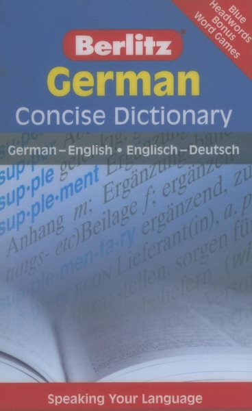 Berlitz German Concise Dictionary (Berlitz Concise Dictionaries) (German Edition) cover